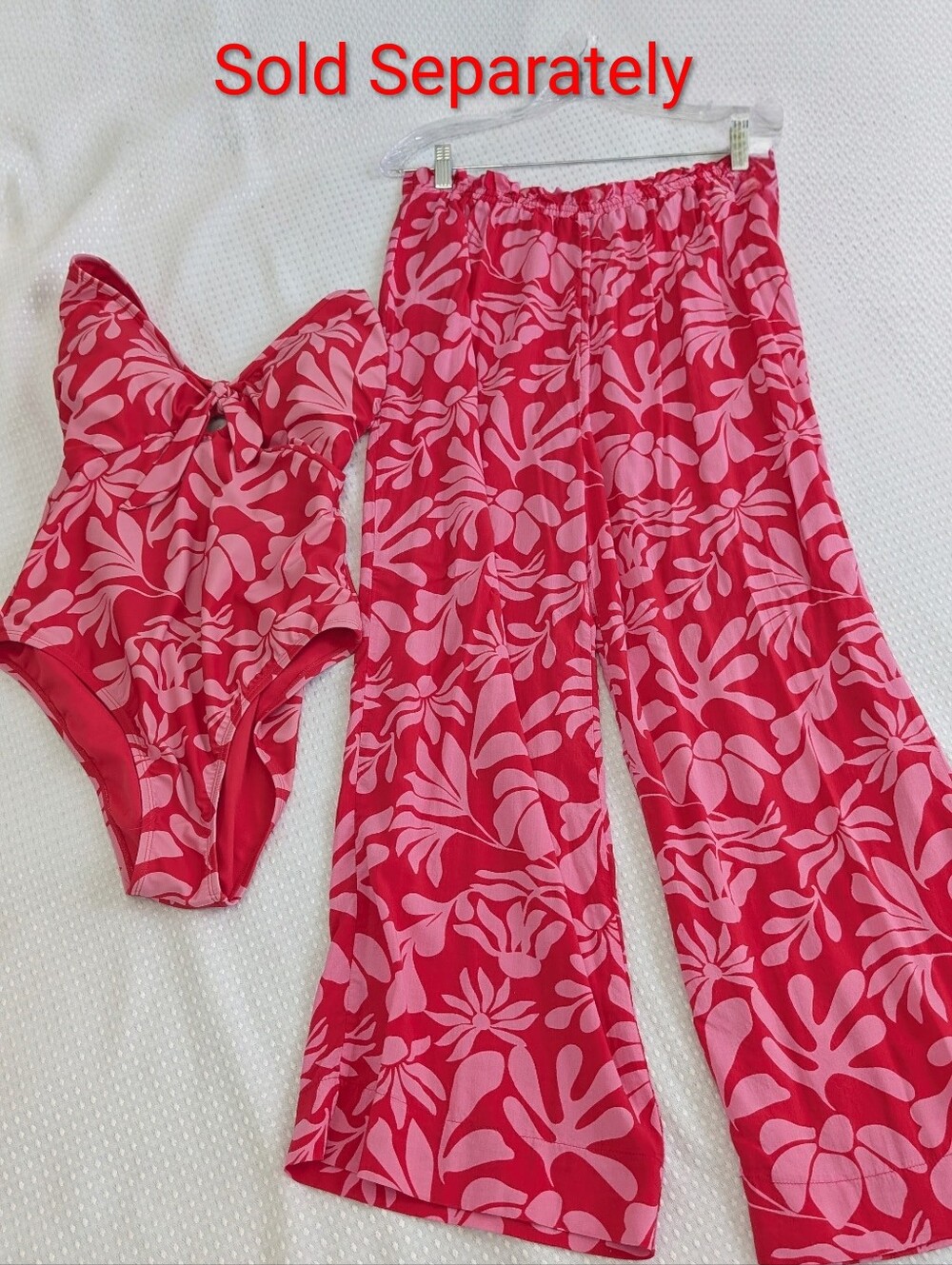 Shade & Shore Pink & Red One- Piece Floral Swimsuit Medium Target - Picture 3 of 15